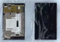 Модуль (матрица + тачскрин) для Lenovo S8-50, черный с рамкой