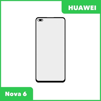 Стекло + OCA пленка для переклейки Huawei Nova 6 (WLZ-AL10), черный