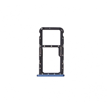 Держатель (лоток) SIM-карты для Huawei Mate 10 Lite, синий