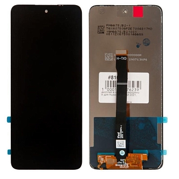 Дисплей в сборе с тачскрином для Huawei P Smart 2021, Honor 10X Lite, Y7a, черный