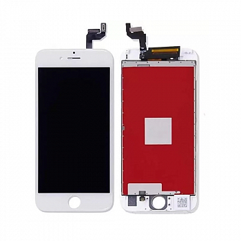 Модуль для Apple iPhone 6 Plus, белый с рамкой (LCD)