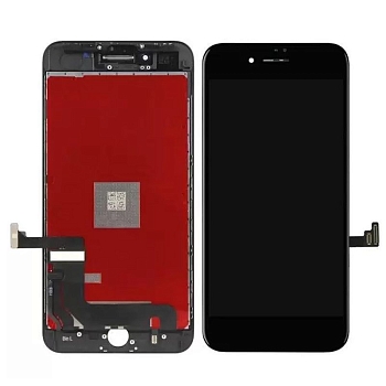 Модуль для Apple iPhone 8 Plus, черный с рамкой (LCD)