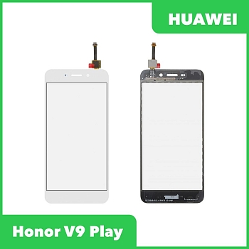 Сенсорное стекло (тачскрин) для Huawei Honor V9 Play (DIG-L21HN), белый