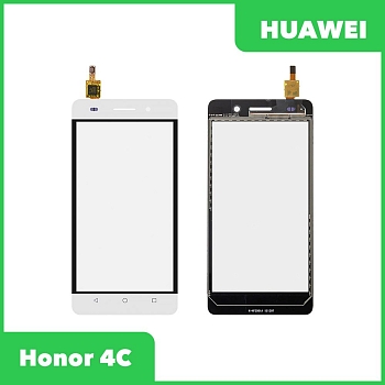 Сенсорное стекло (тачскрин) для Huawei Honor 4C (CHM-U01), белый