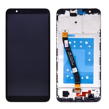 Дисплей Huawei Honor 7X, Mate SE (BND-L21, BND-L34) в рамке (черный)