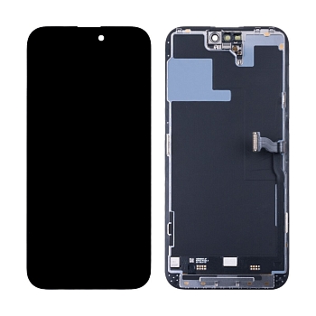 Дисплей для iPhone 14 Pro + тачскрин черный с рамкой (DEMO)