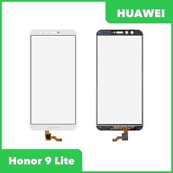Сенсорное стекло (тачскрин) для Huawei Honor 9 Lite (LLD-L31), белый
