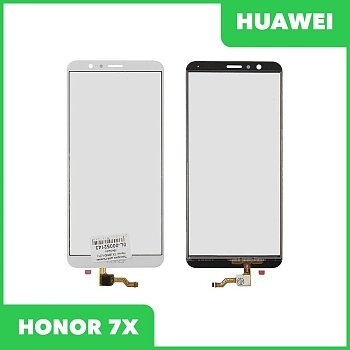 Сенсорное стекло (тачскрин) для Huawei Honor 7X (BND-L21), белый