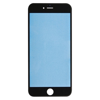 Стекло для переклейки дисплея Apple iPhone 6S Plus, в сборе с рамкой, черный