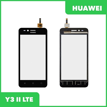 Сенсорное стекло (тачскрин) для Huawei Y3 II LTE, черный