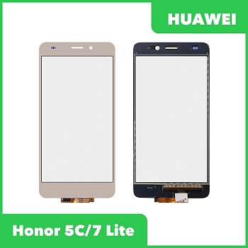 Сенсорное стекло (тачскрин) для Huawei Honor 5C (NEM-L51), Honor 7 Lite, золотой