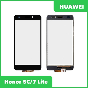 Сенсорное стекло (тачскрин) для Huawei Honor 5C (NEM-L51), Honor 7 Lite, черный