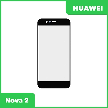 Стекло + OCA пленка для переклейки Huawei Nova 2 (5") (PIC-LX9), черный