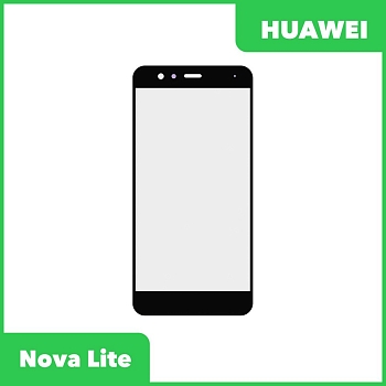 Стекло + OCA пленка для переклейки Huawei Nova Lite (PRA-LX2), черный