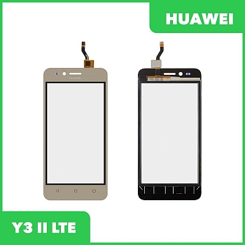 Сенсорное стекло (тачскрин) для Huawei Y3 II LTE, золотой