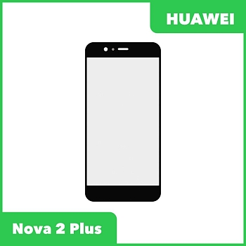 Стекло + OCA пленка для переклейки Huawei Nova 2 Plus (BAC-L21), черный