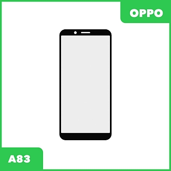 Стекло + OCA пленка для переклейки Oppo A83, черный