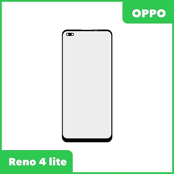 Стекло + OCA пленка для переклейки Oppo Reno 4 Lite, черный