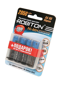 Аккумулятор Robiton 2850MHAA-4/box BL4, 1 штука