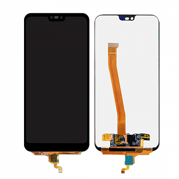 Дисплей для Huawei Honor 10 (COL-L29) + тачскрин + сканер отпечатка пальца (черный) (copy LCD)