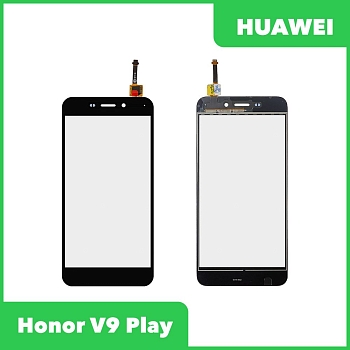 Сенсорное стекло (тачскрин) для Huawei Honor V9 Play (DIG-L21HN), черный
