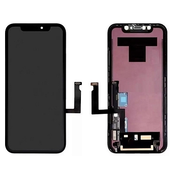 Модуль для Apple iPhone XR (черный, с рамкой (In-Cell))