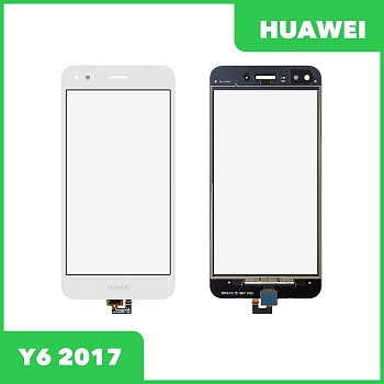 Сенсорное стекло (тачскрин) для Huawei Y6 2017, белый