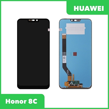 LCD дисплей для Huawei Honor 8C (BKK-L21) в сборе с тачскрином, 100% оригинал (черный)