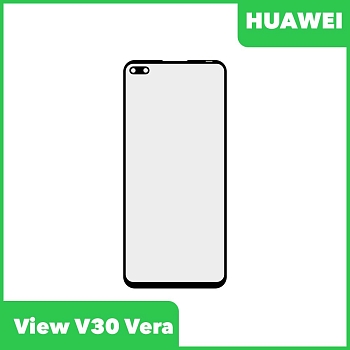 Стекло + OCA пленка для переклейки Huawei View V30 Vera (OXF-AN10), черный