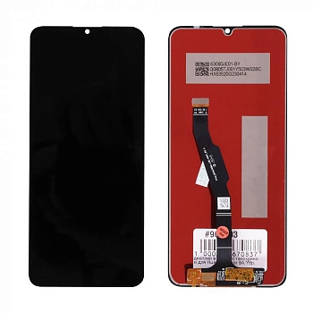 Дисплей в сборе с тачскрином для Huawei Honor 9A, Y6p, черный (copy lcd)
