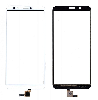 Сенсорное стекло (тачскрин) для Huawei Honor 7C Pro, белый