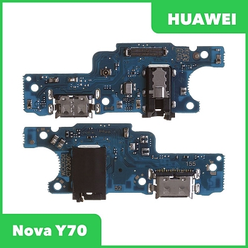 Разъем зарядки для телефона Huawei Nova Y70 с разъемом гарнитуры и микрофоном