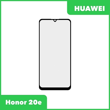 Стекло + OCA пленка для переклейки Huawei Honor 20e (HRY-LX1T), черный