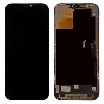 Дисплей в сборе с тачскрином для iPhone 12 Pro Max OLED, черный
