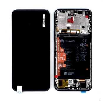 Дисплей для Huawei Nova 8i в сборе с тачскрином, панелью и аккумулятором (SP 02354GMW) черный