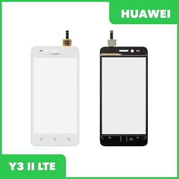 Сенсорное стекло (тачскрин) для Huawei Y3 II LTE, белый
