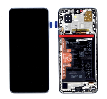 Дисплей для Huawei Nova 9 SE в сборе с тачскрином, панелью и аккумулятором (SP 02354UWB) синий