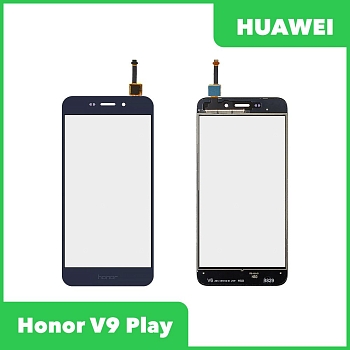 Сенсорное стекло (тачскрин) для Huawei Honor V9 Play (DIG-L21HN), синий
