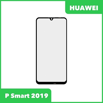 Стекло + OCA пленка для переклейки Huawei P Smart (2019) (POT-LX1), черный