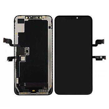 Модуль для Apple iPhone XS Max + тачскрин, черный с рамкой (оригинал LCD)