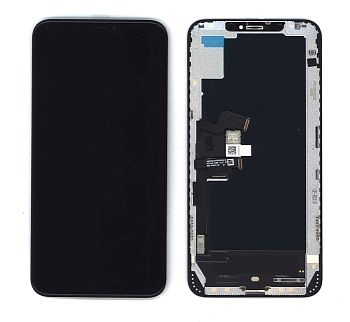 Дисплей Amperin для Apple iPhone XS Max в сборе с тачскрином (Soft Oled) черный
