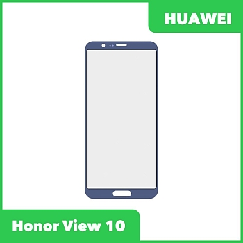 Стекло + OCA пленка для переклейки Huawei Honor View 10, синий