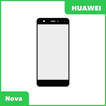 Стекло + OCA пленка для переклейки Huawei Nova (CAN-L11), черный