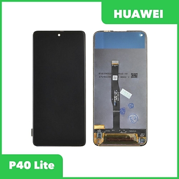 Дисплей (экран в сборе) для телефона Huawei P40 Lite (черный)