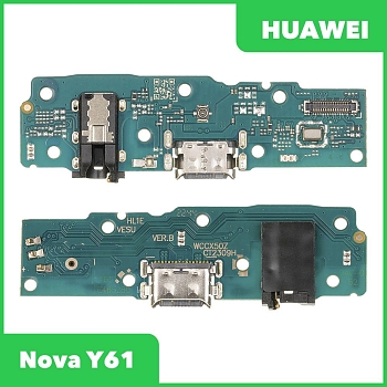 Разъем зарядки для телефона Huawei Nova Y61 (EVE-LX9N), микрофон