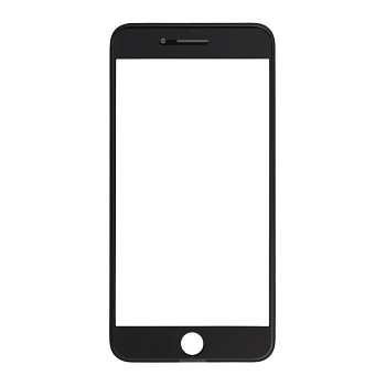 Стекло для переклейки дисплея Apple iPhone 8 Plus, в сборе с рамкой, черный