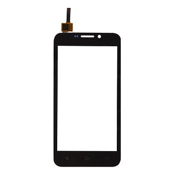 Сенсорное стекло (тачскрин) для Huawei Ascend Y5С, черный