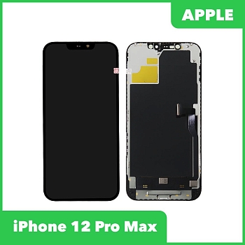 LCD дисплей для Apple iPhone 12 Pro Max с тачскрином, черный