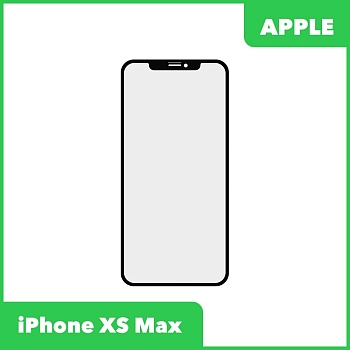 Стекло + OCA для Apple iPhone XS Max олеофобное покрытие, черный (оригинал)