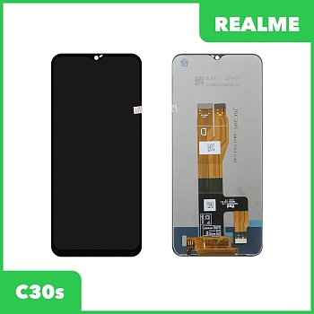 LCD дисплей для Realme C30s в сборе с тачскрином (черный)